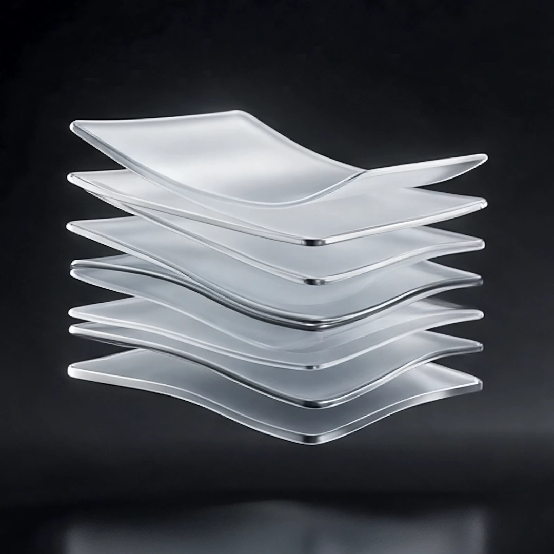 Film illustratif de documents de verre reliés à une intelligence artificielle